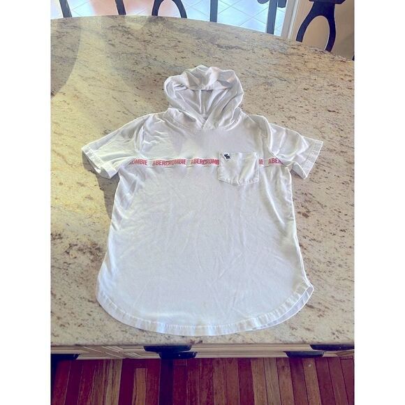 Abercrombie Kids White Short Sleeve Tee, size 13/14 - Picture 2 of 6